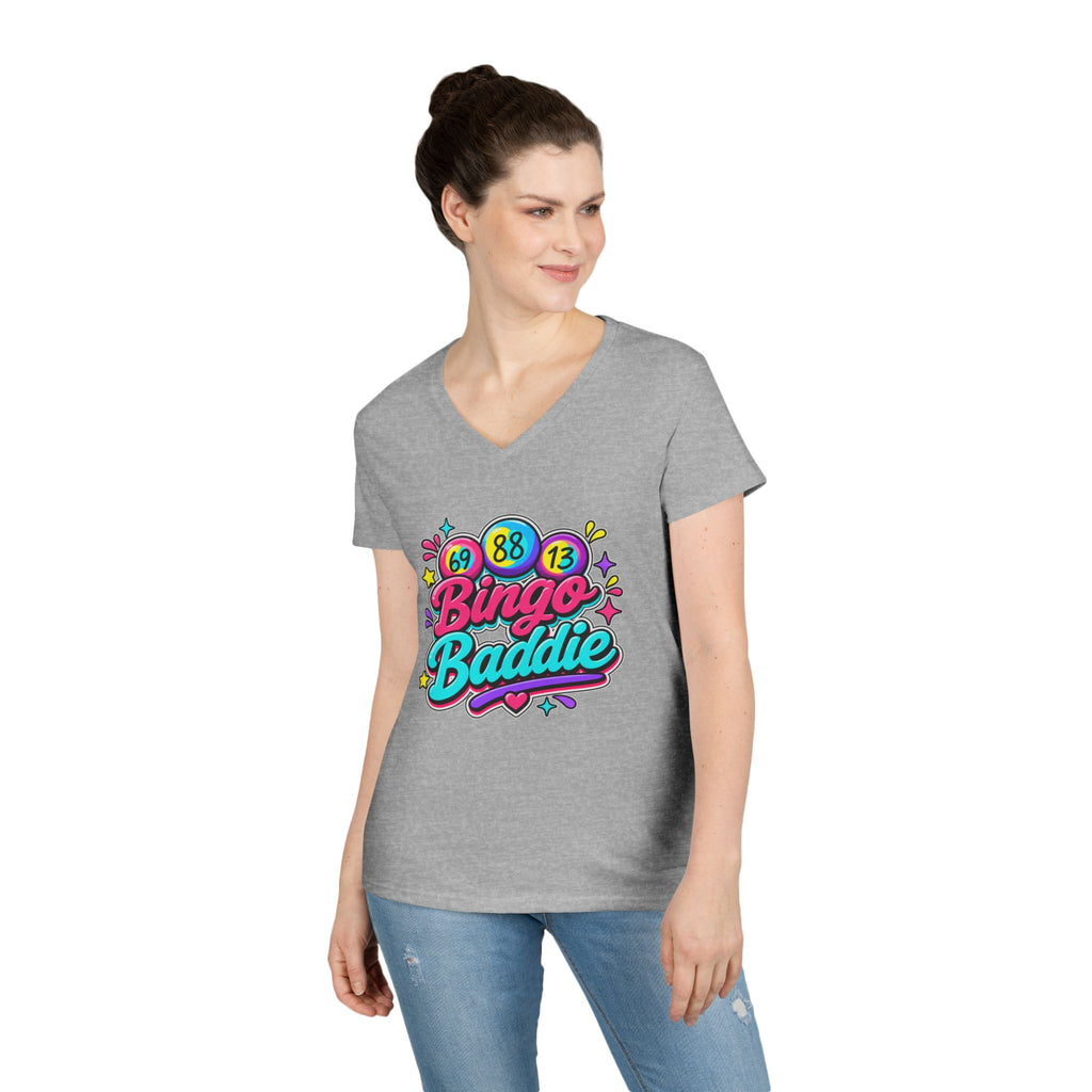 Bingo Baddie Ladies' V-Neck T-Shirt