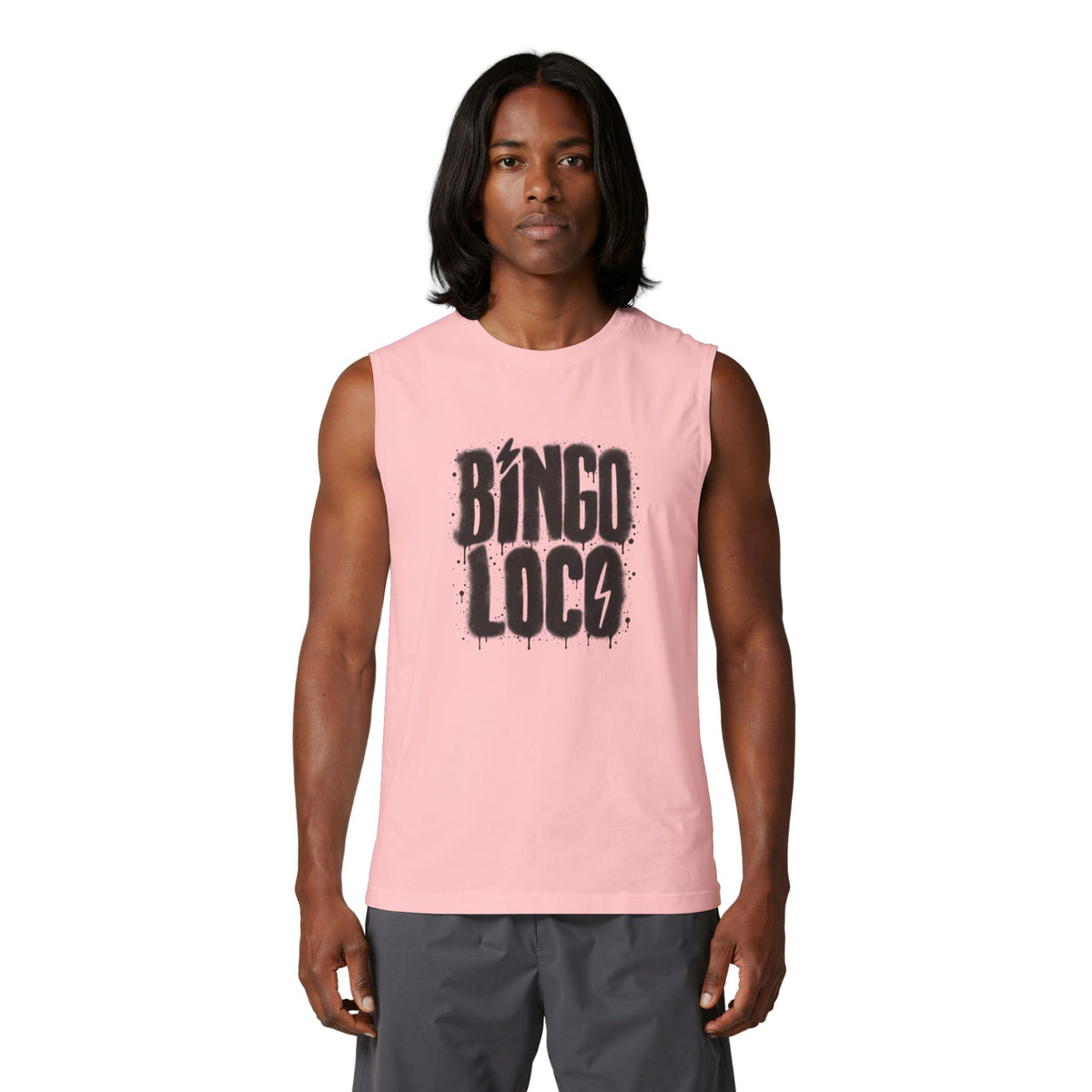 Bingo Loco Muscle Tank — Retro Rock Graphic Tank Top