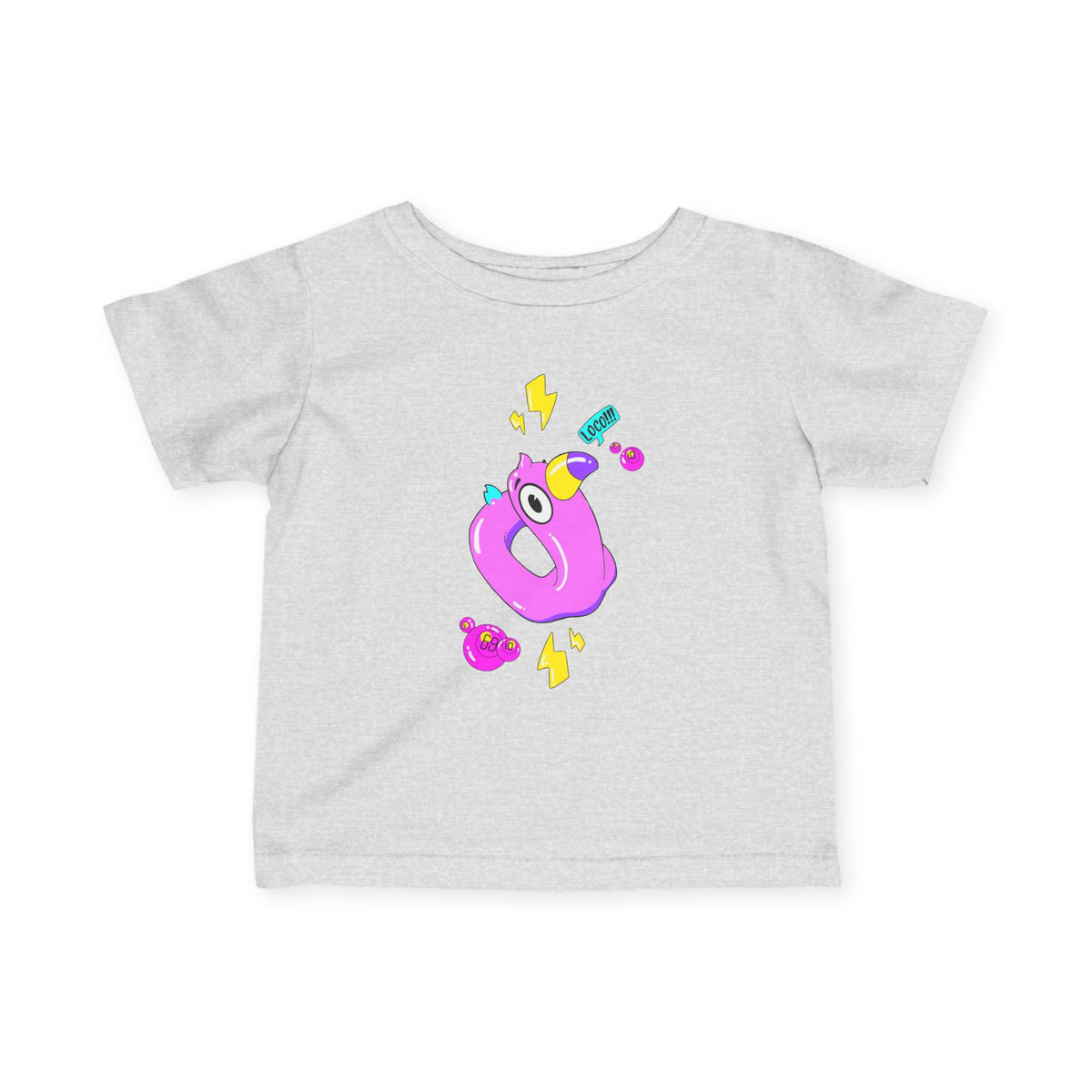 Infant Tee — Playful Pink Monster Graphic Baby Shirt