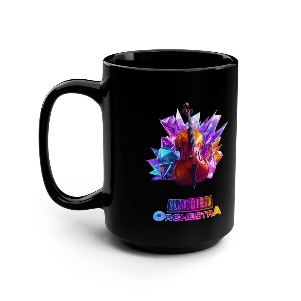Black 15oz Violin Orchestra Music Mug