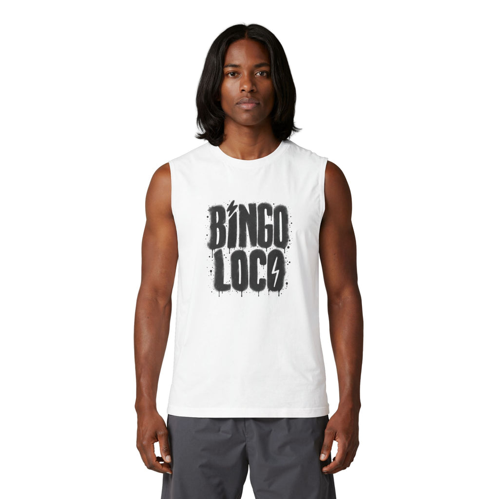 Bingo Loco Muscle Tank — Retro Rock Graphic Tank Top