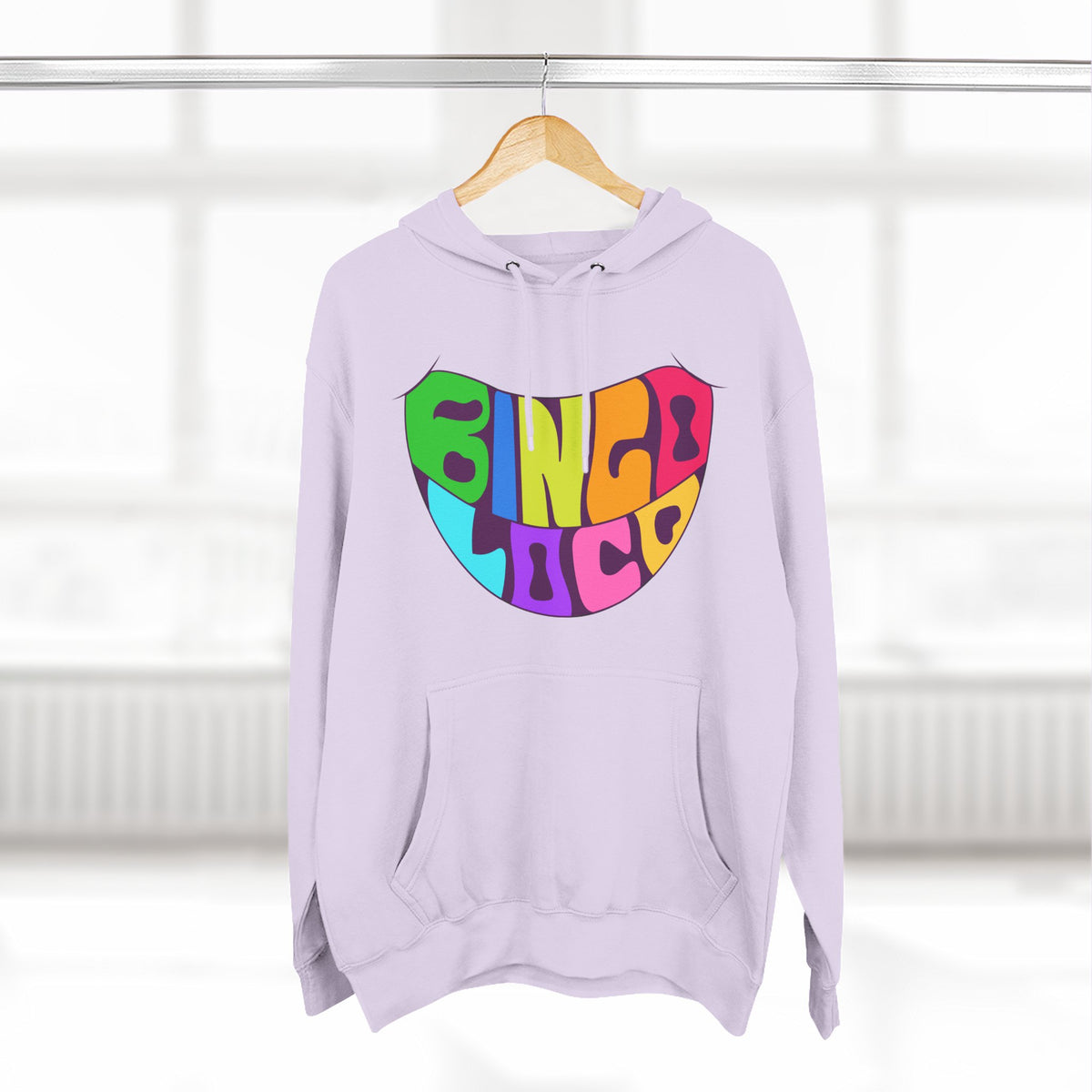 Colorful 70s Rainbow Circle Fleece Hoodie