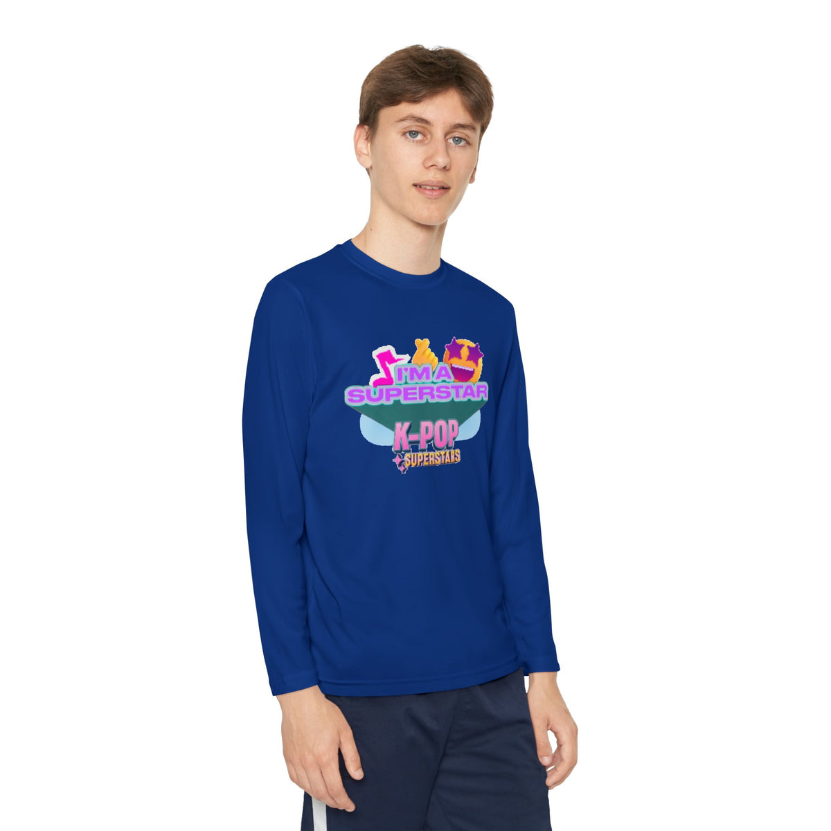 Youth Long Sleeve Tee — "I'M A SUPERSTAR" K-Pop Fan Shirt