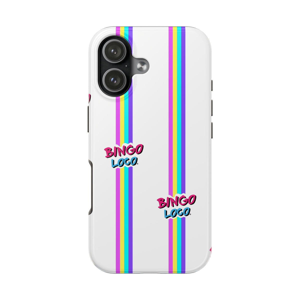 Bingo Loco Rainbow Stripes Tough Phone Case
