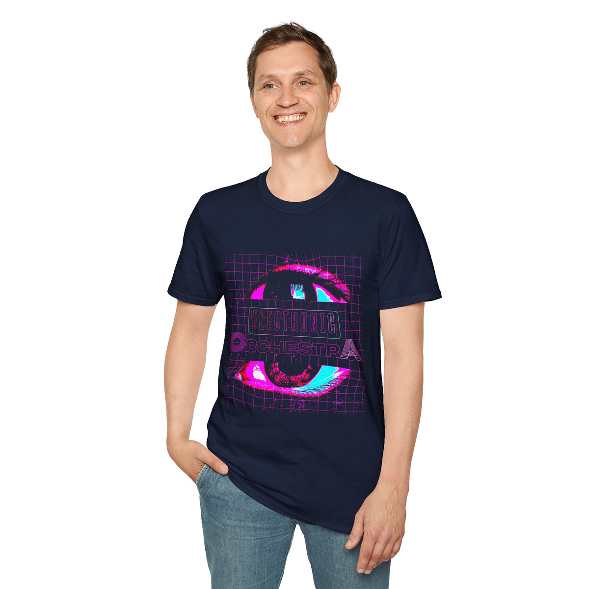 Retro Cyber Eye T-Shirt — 'Cultura Orchestra' Vaporwave Graphic Tee