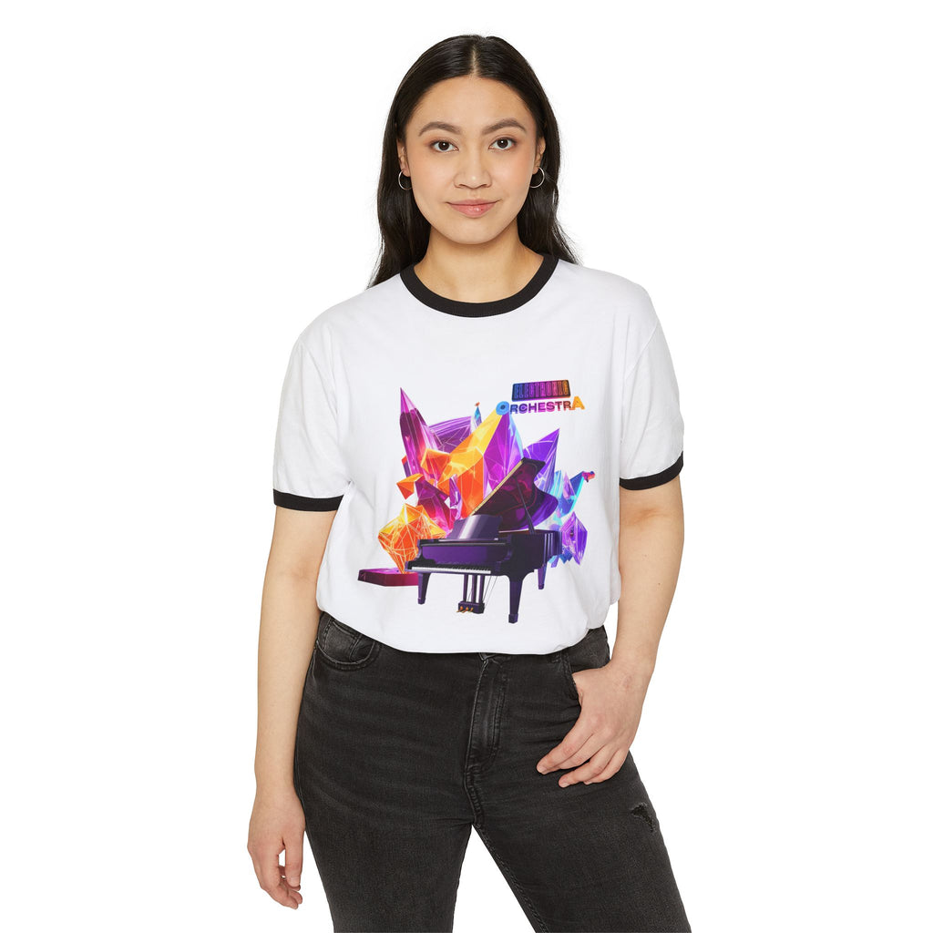 Piano Crystal Orchestra Ringer Tee