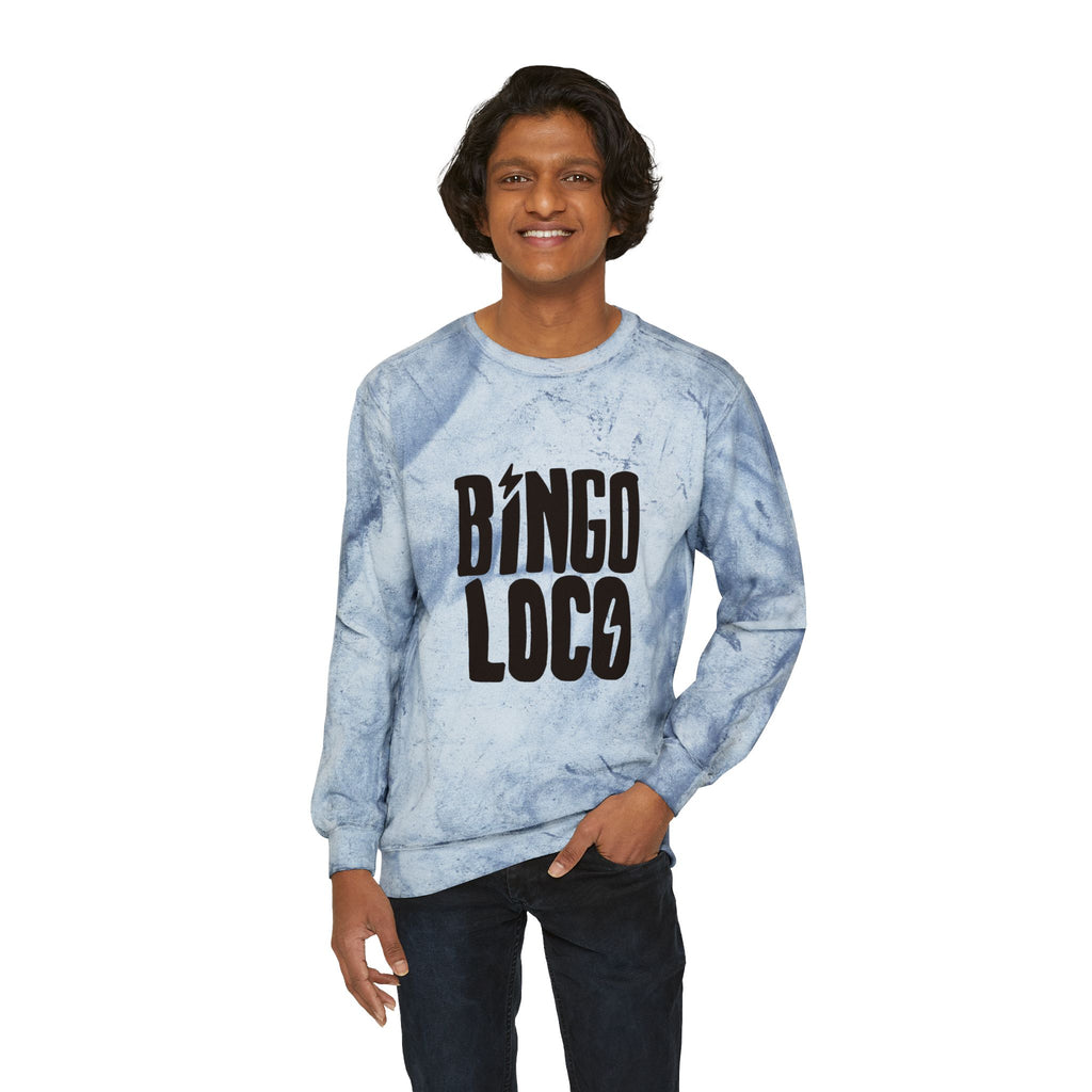 Color Blast Crewneck Sweatshirt — Logo Tie-Dye Design