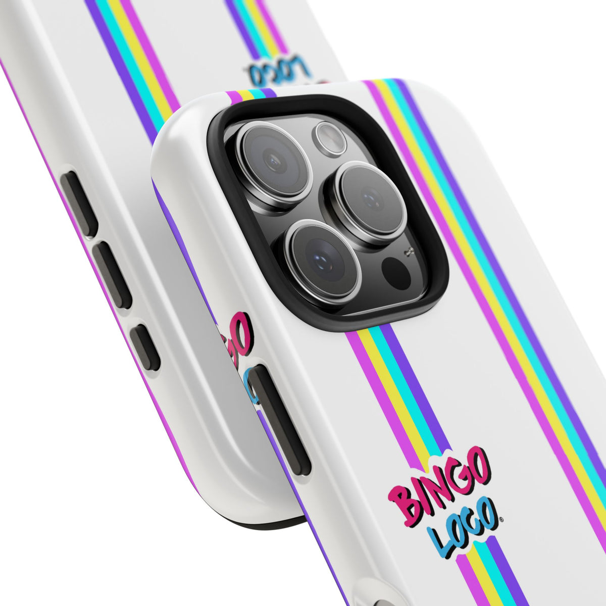 Bingo Loco Rainbow Stripes Tough Phone Case