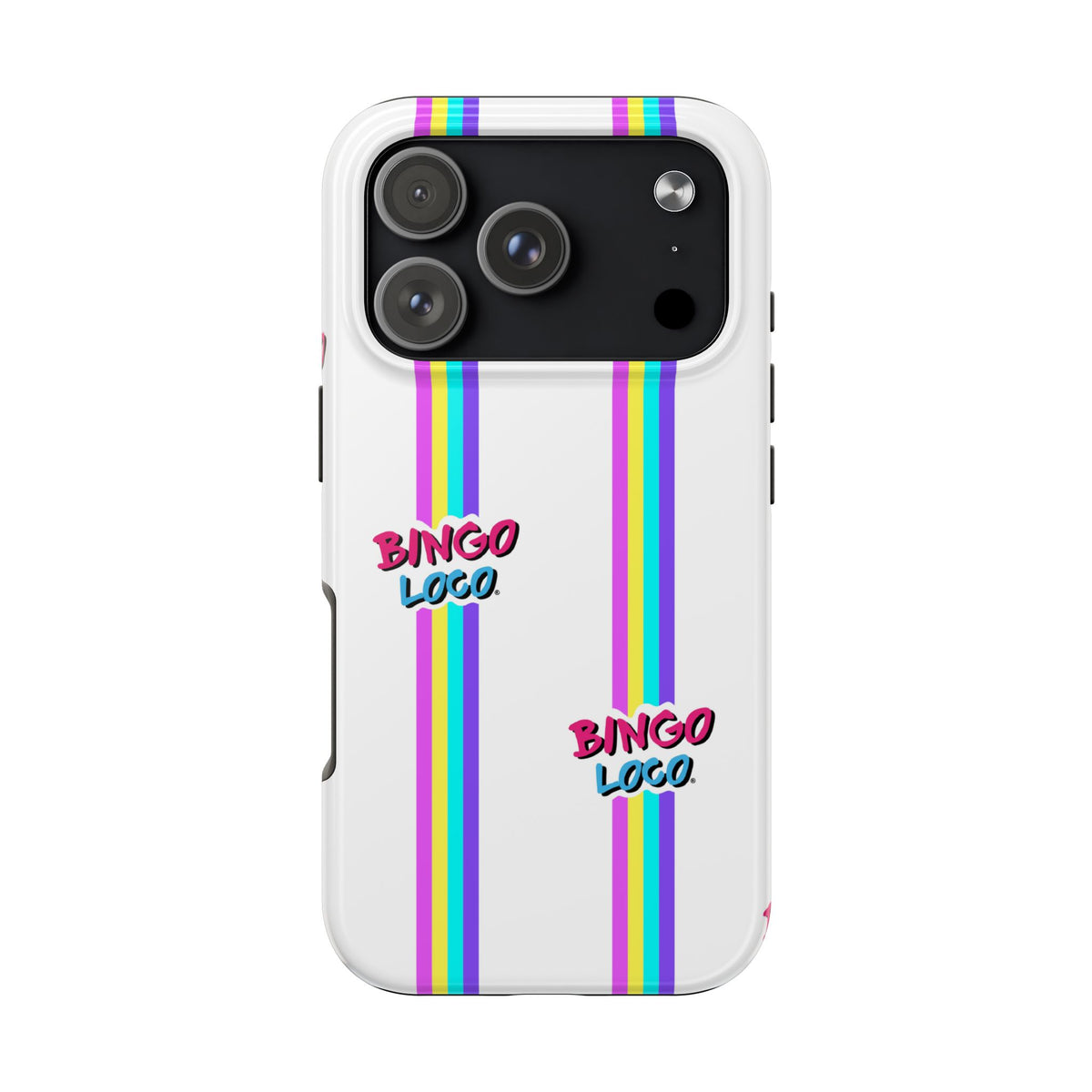 Bingo Loco Rainbow Stripes Tough Phone Case