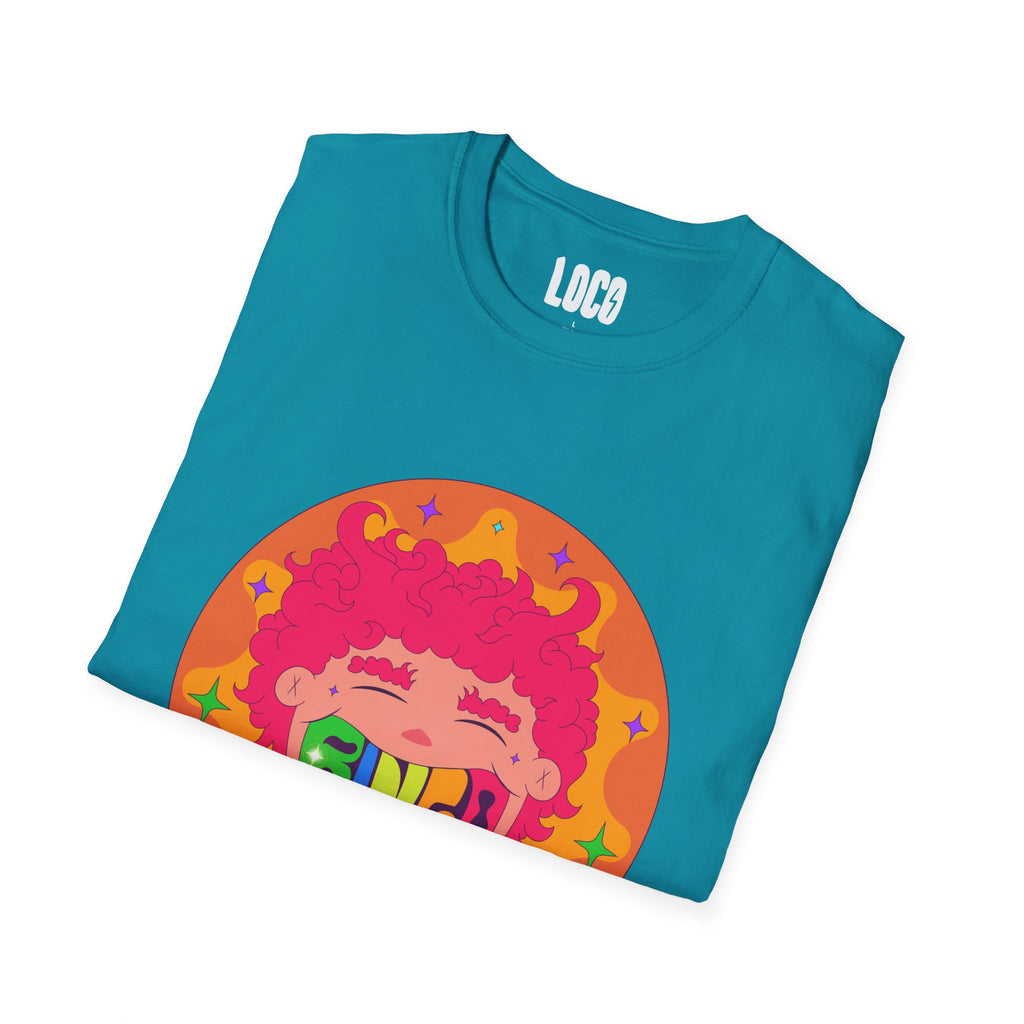 Good Vibes Colorful Peace Sign Graphic T-Shirt