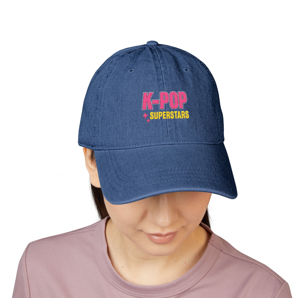 K-POP Superstars Embroidered Denim Hat