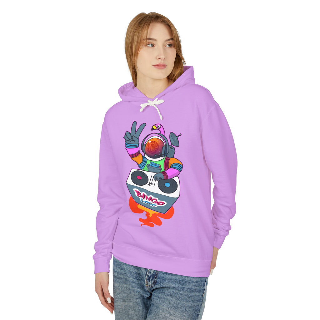 Astronaut DJ Hoodie — Colorful Space DJ Graphic Pullover
