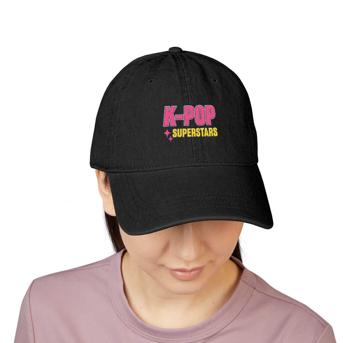 K-POP Superstars Embroidered Denim Hat