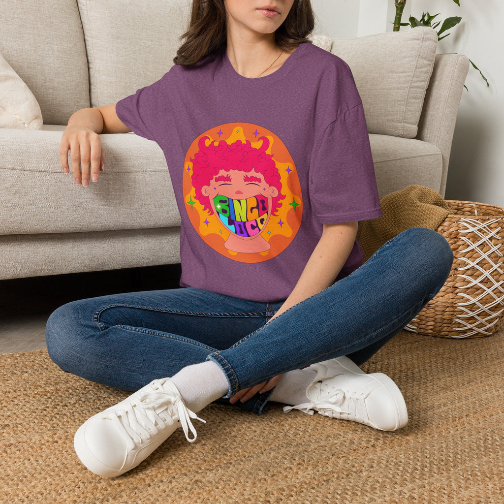 Good Vibes Colorful Peace Sign Graphic T-Shirt