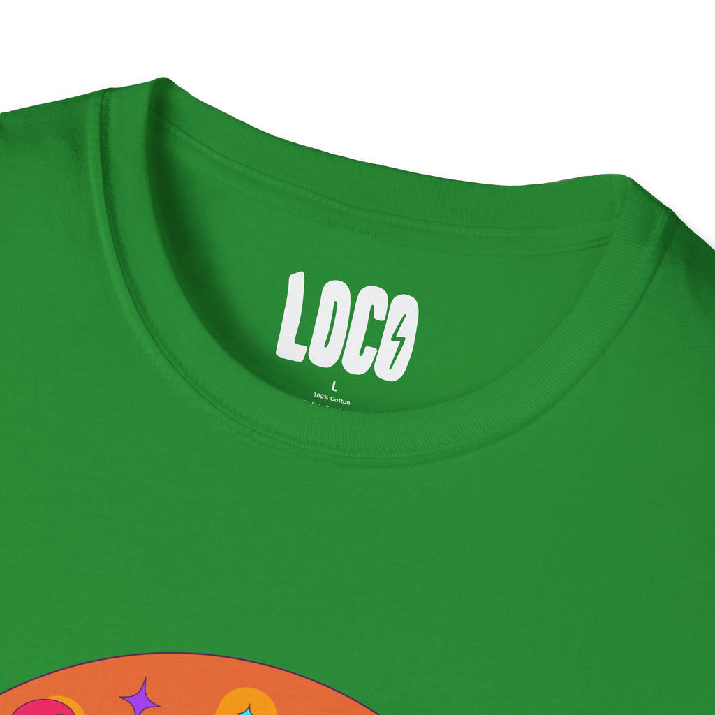 Good Vibes Colorful Peace Sign Graphic T-Shirt