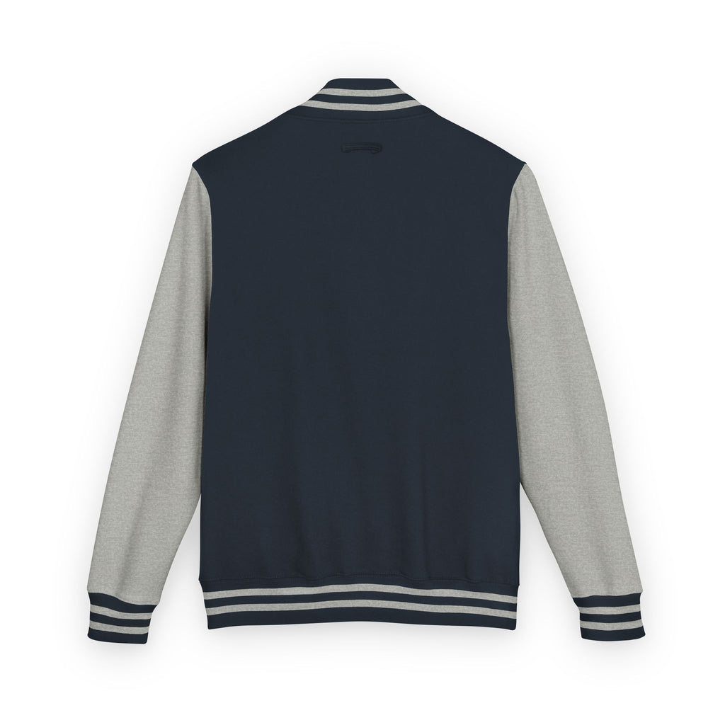 Pink Varsity Letterman Jacket with 'Bingo Logo' Chest Patch