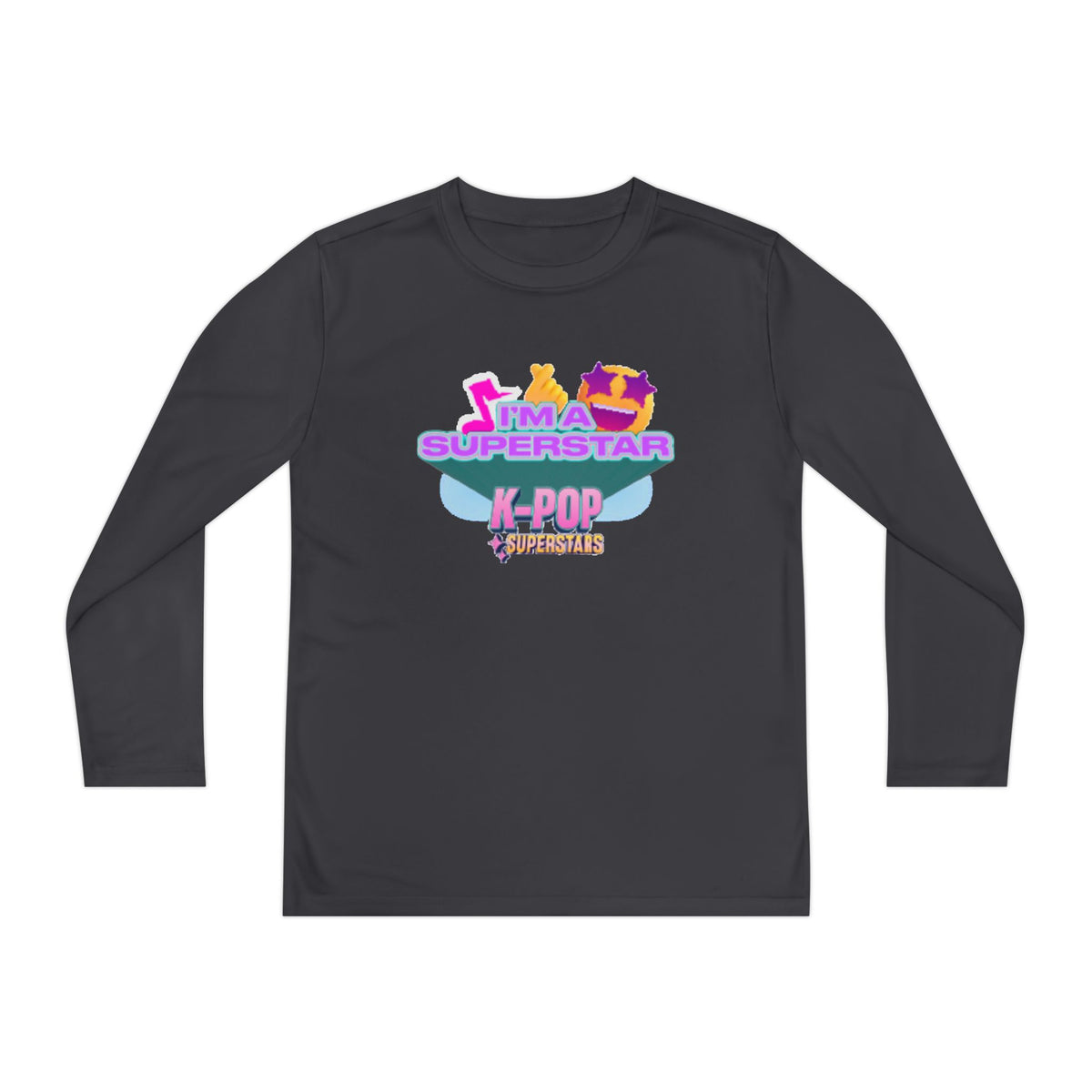 Youth Long Sleeve Tee — "I'M A SUPERSTAR" K-Pop Fan Shirt