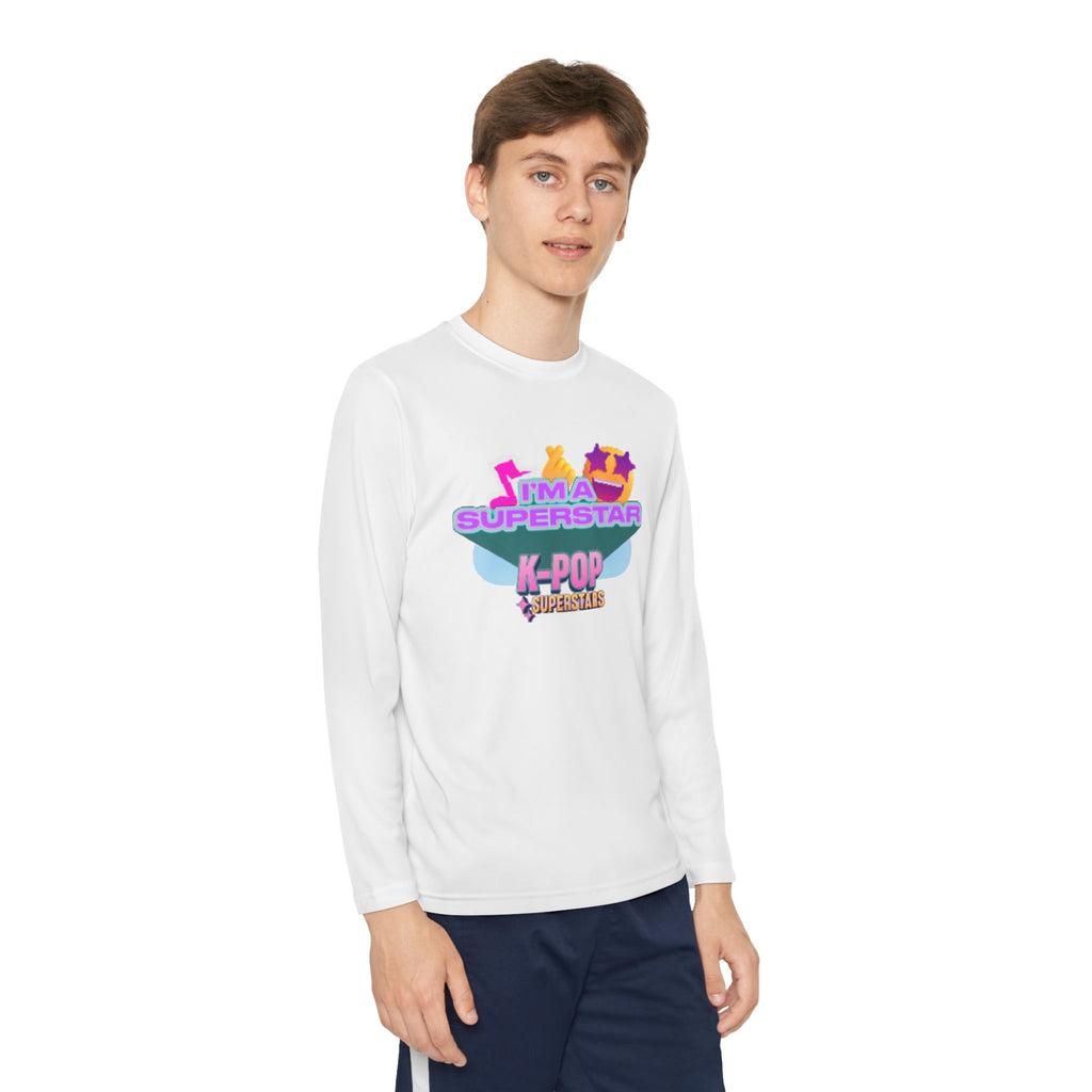 Youth Long Sleeve Tee — "I'M A SUPERSTAR" K-Pop Fan Shirt