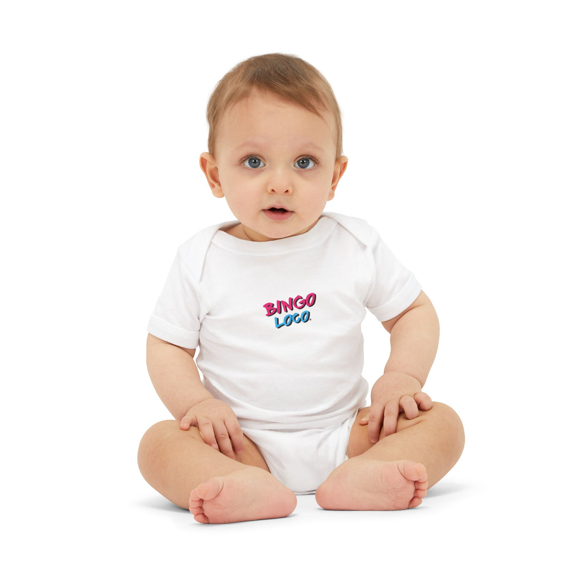 Infant One-Piece Bodysuit — 'Bingo Logo' Cute Baby Romper