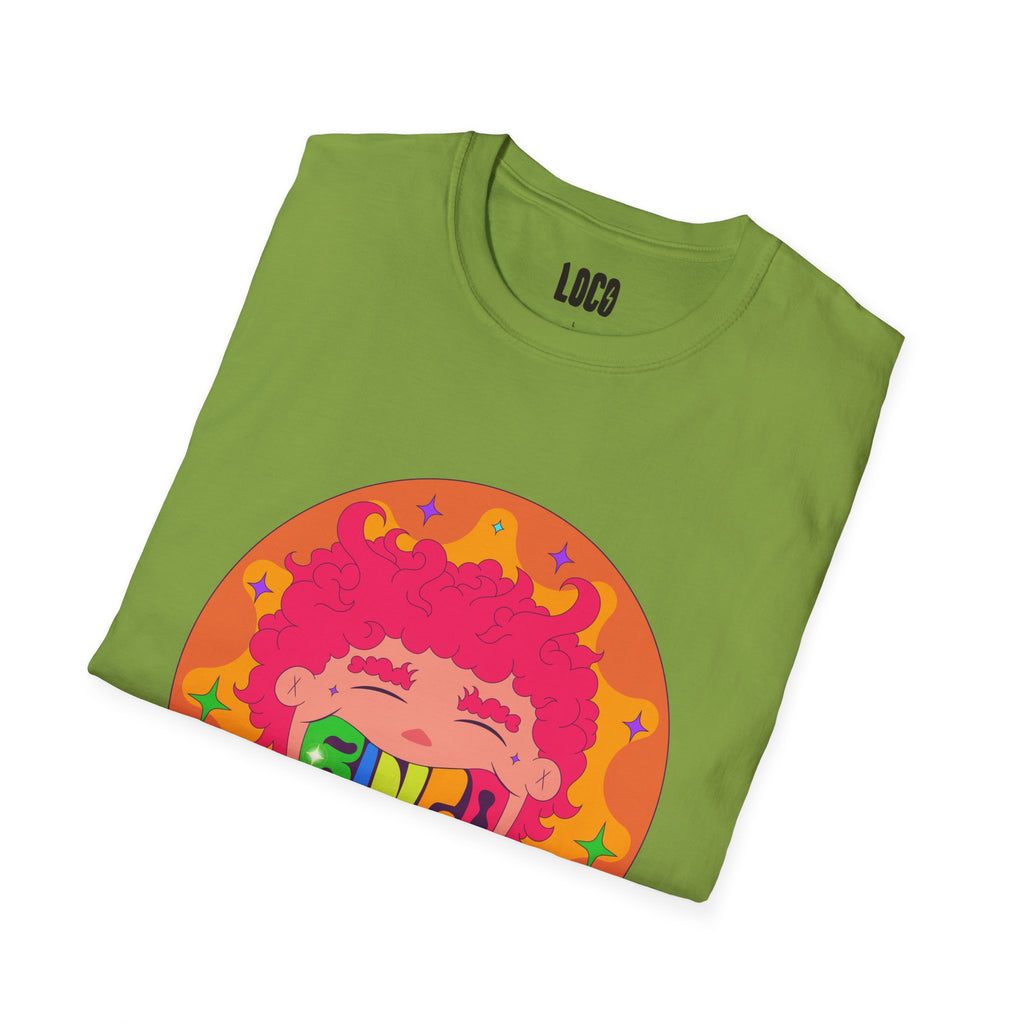 Good Vibes Colorful Peace Sign Graphic T-Shirt