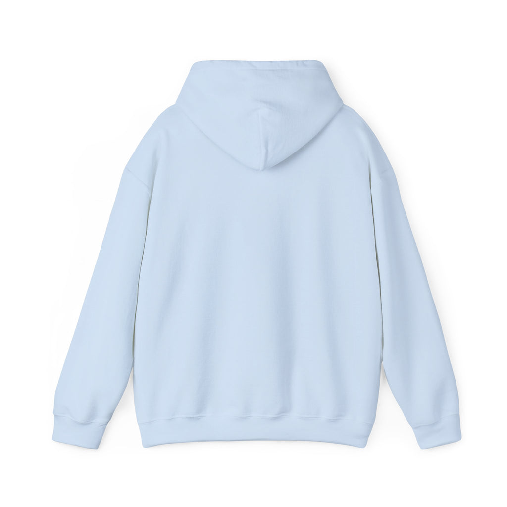 Bingo Logo Hoodie — Retro Pink & Blue Minimal Chest Graphic