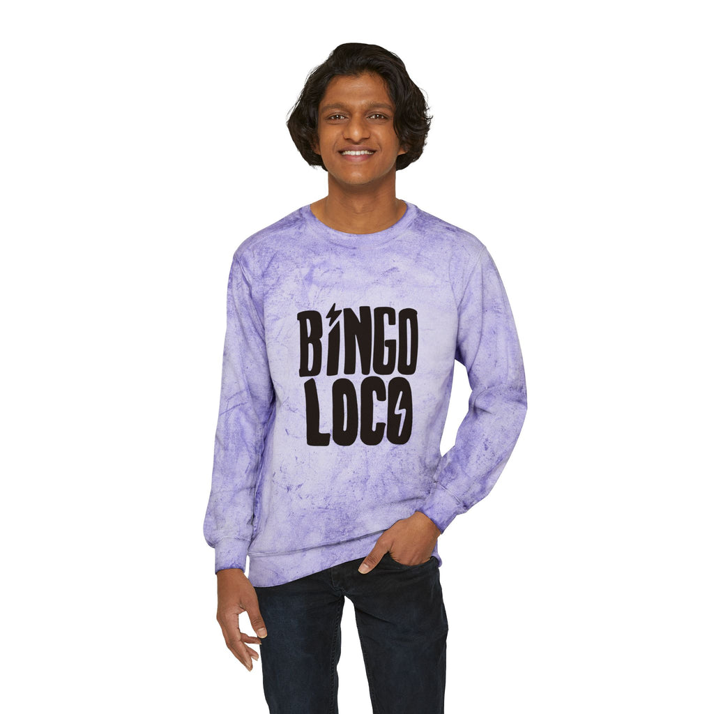 Color Blast Crewneck Sweatshirt — Logo Tie-Dye Design