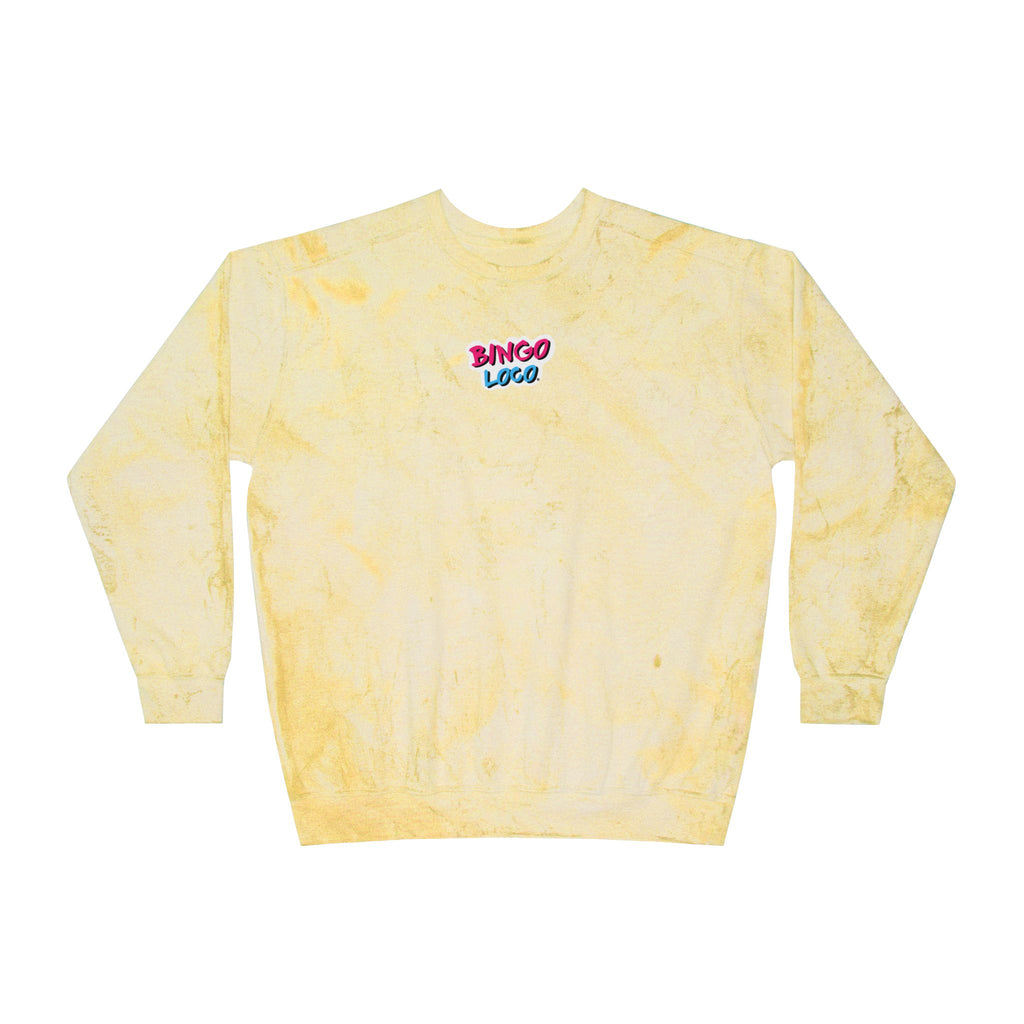 Color Blast Crewneck Sweatshirt — Flamingo Tie-Dye Design
