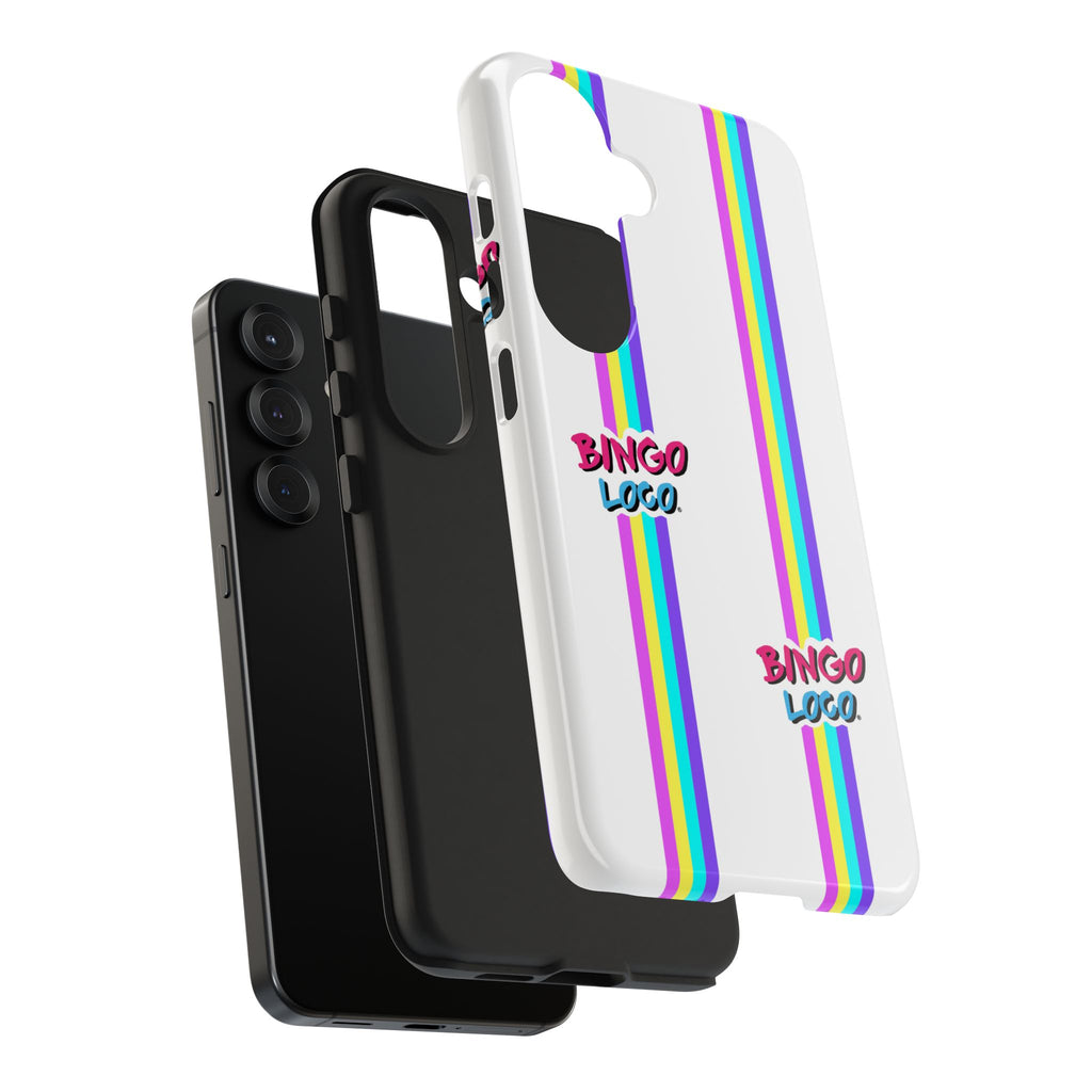 Bingo Loco Rainbow Stripes Tough Phone Case