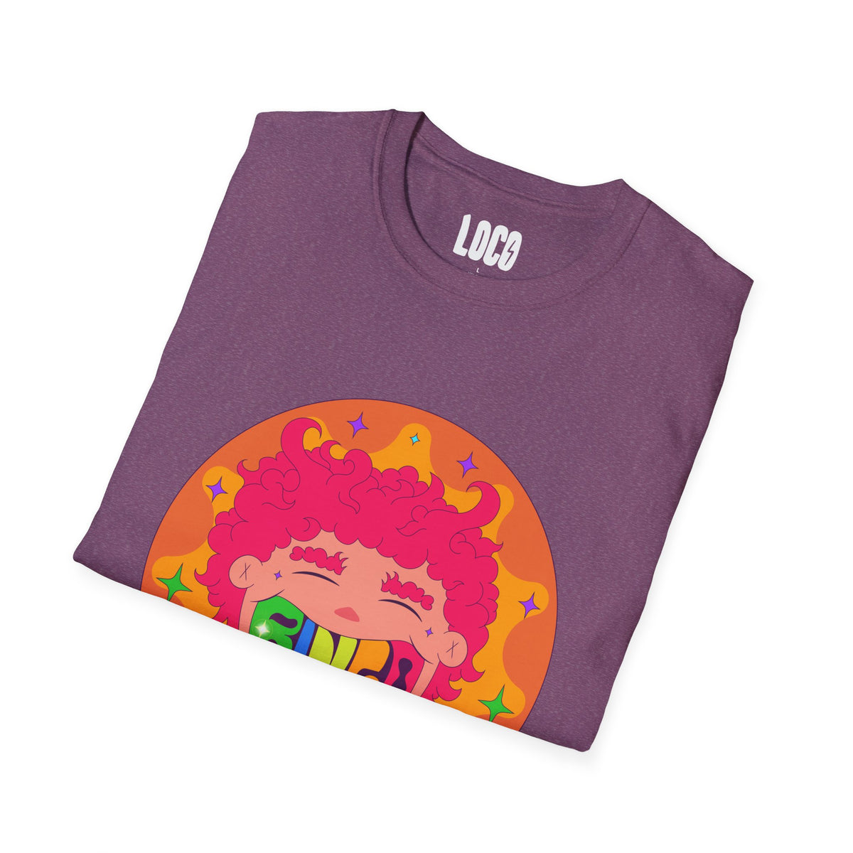 Good Vibes Colorful Peace Sign Graphic T-Shirt