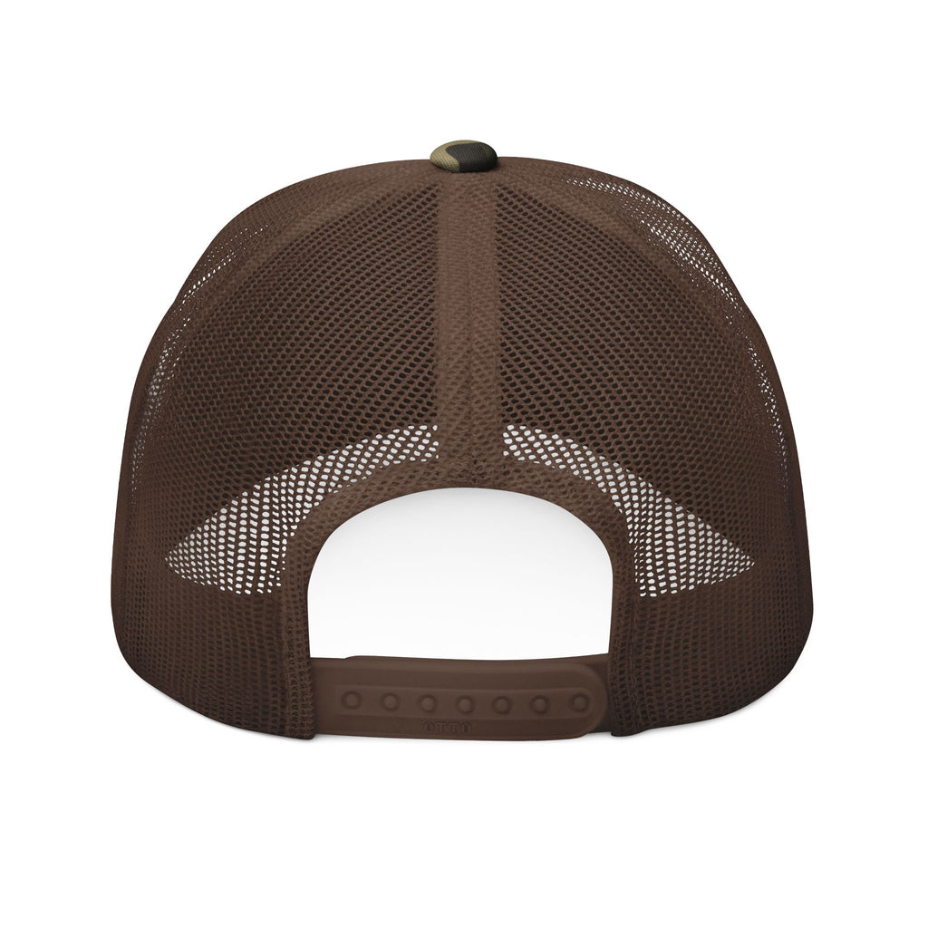Camo Trucker Hat - Embroidered "Bingo Logo" Patch