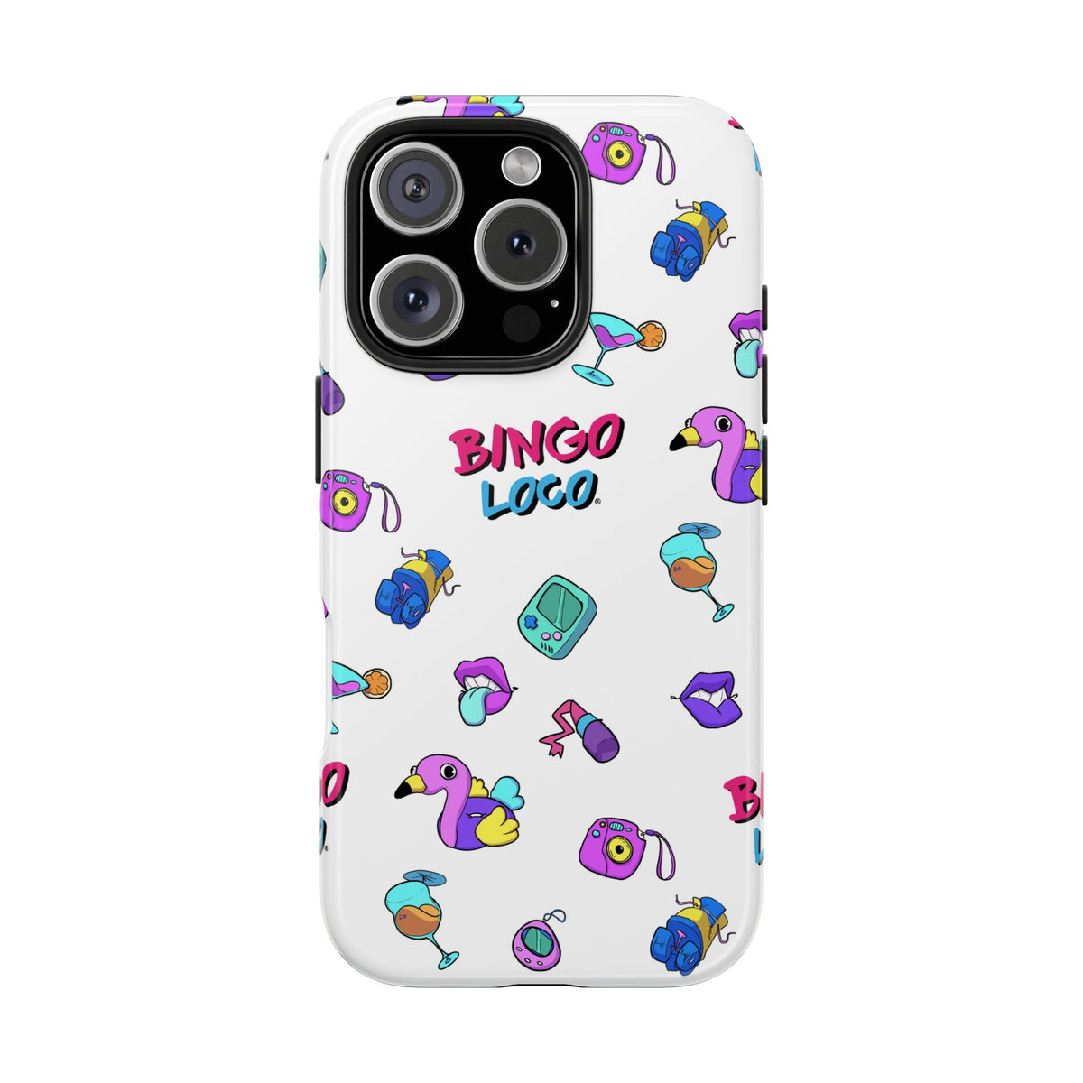 Bingo Loco Colorful Pattern Tough Phone Case