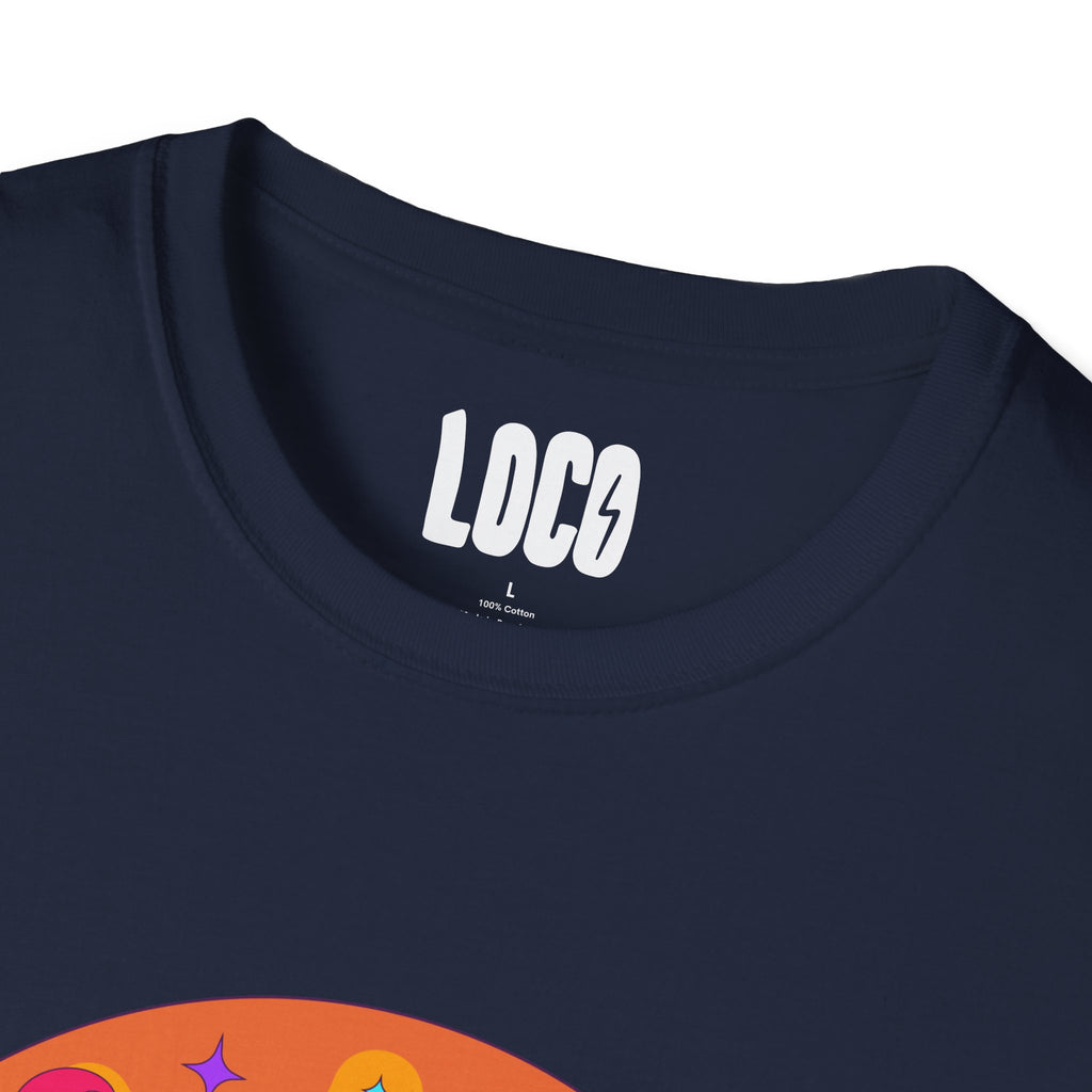 Good Vibes Colorful Peace Sign Graphic T-Shirt