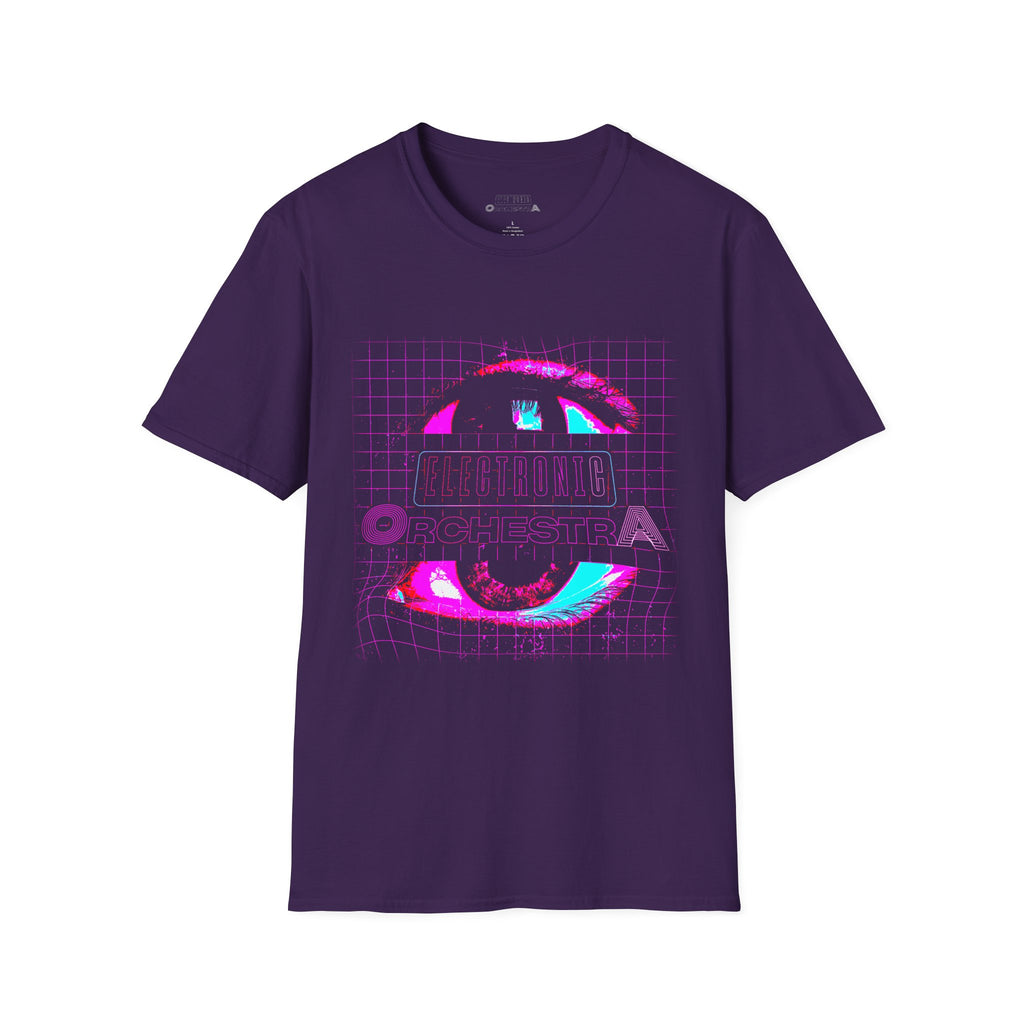 Retro Cyber Eye T-Shirt — 'Cultura Orchestra' Vaporwave Graphic Tee