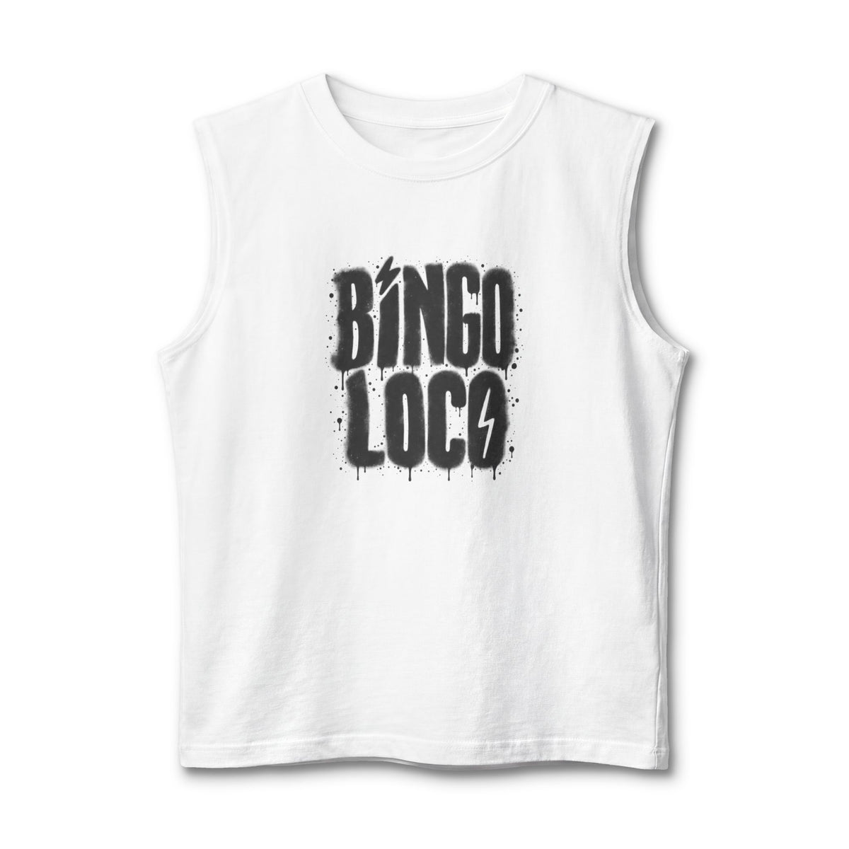 Bingo Loco Muscle Tank — Retro Rock Graphic Tank Top