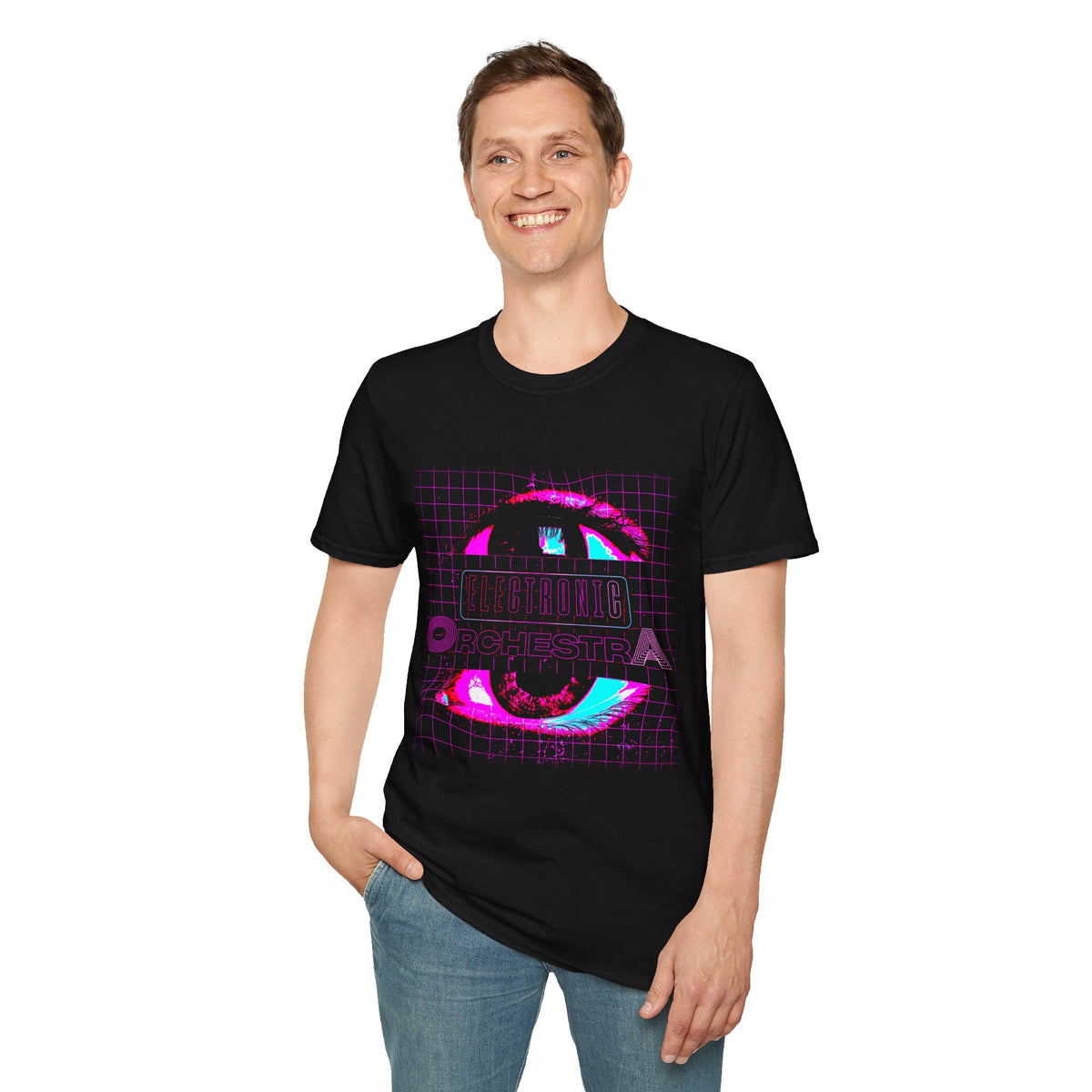 Retro Cyber Eye T-Shirt — 'Cultura Orchestra' Vaporwave Graphic Tee