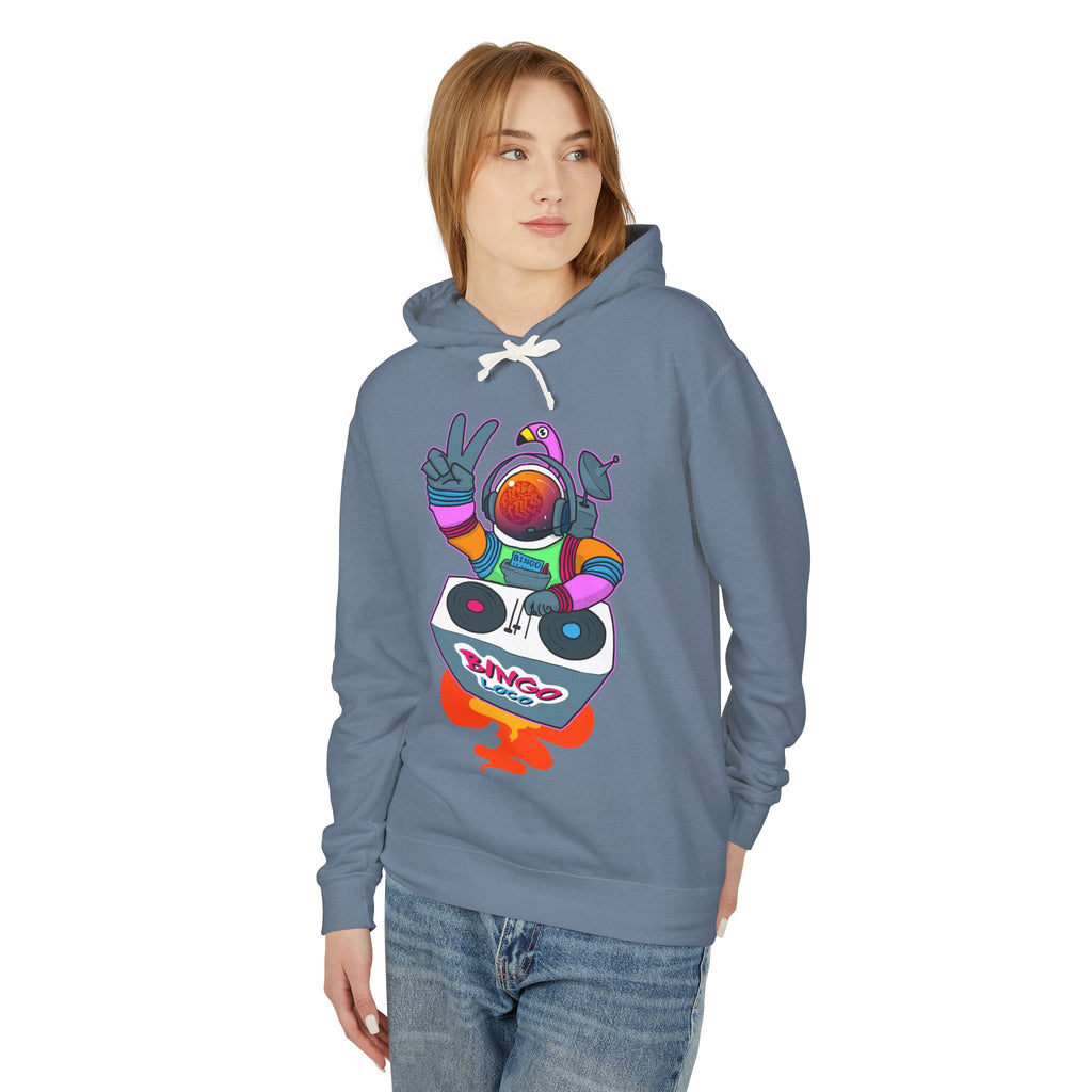 Astronaut DJ Hoodie — Colorful Space DJ Graphic Pullover