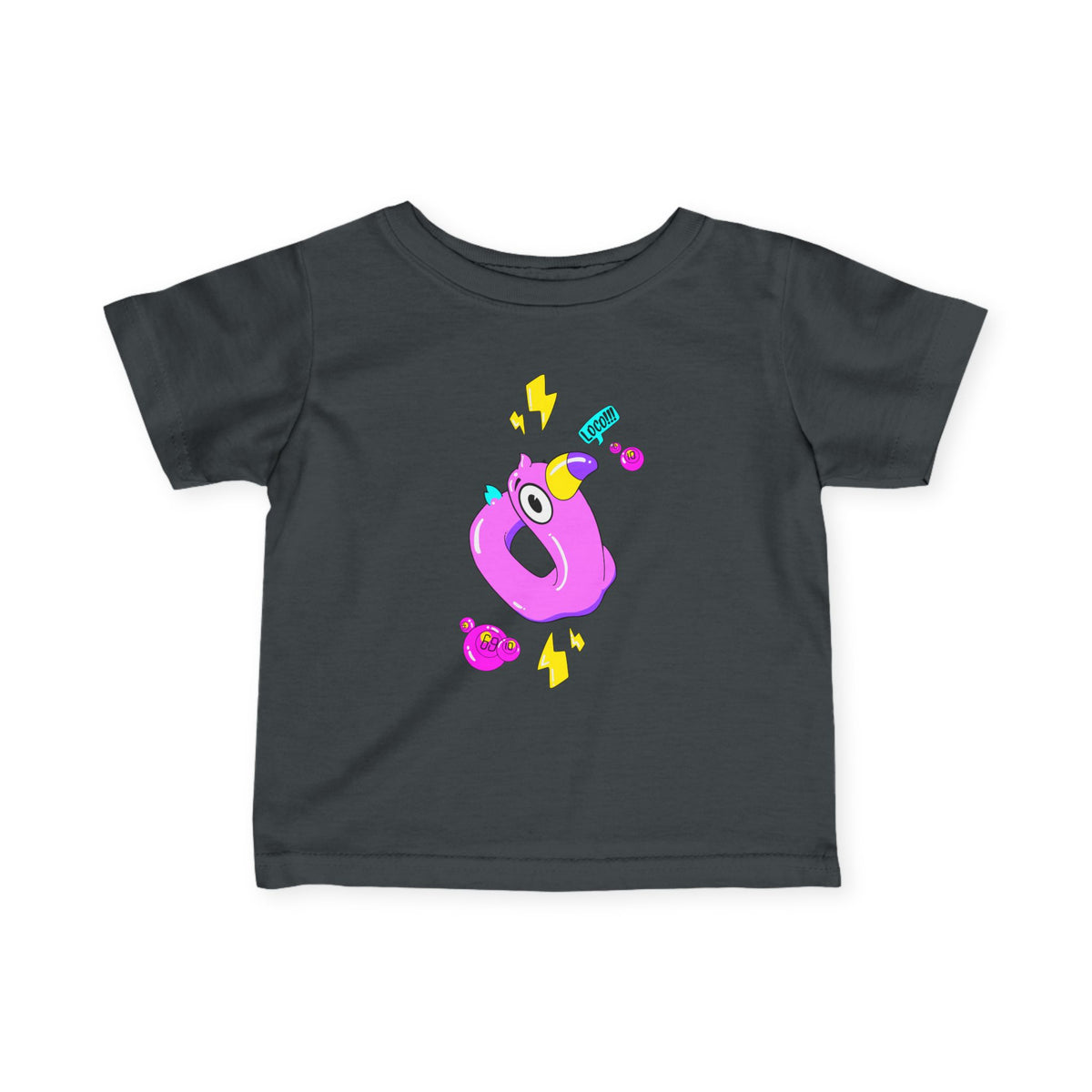 Infant Tee — Playful Pink Monster Graphic Baby Shirt