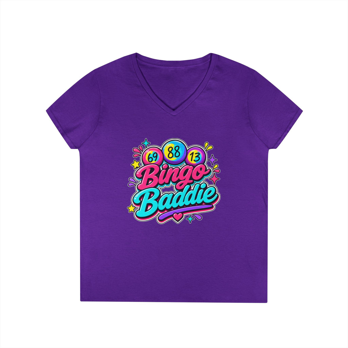 Bingo Baddie Ladies' V-Neck T-Shirt