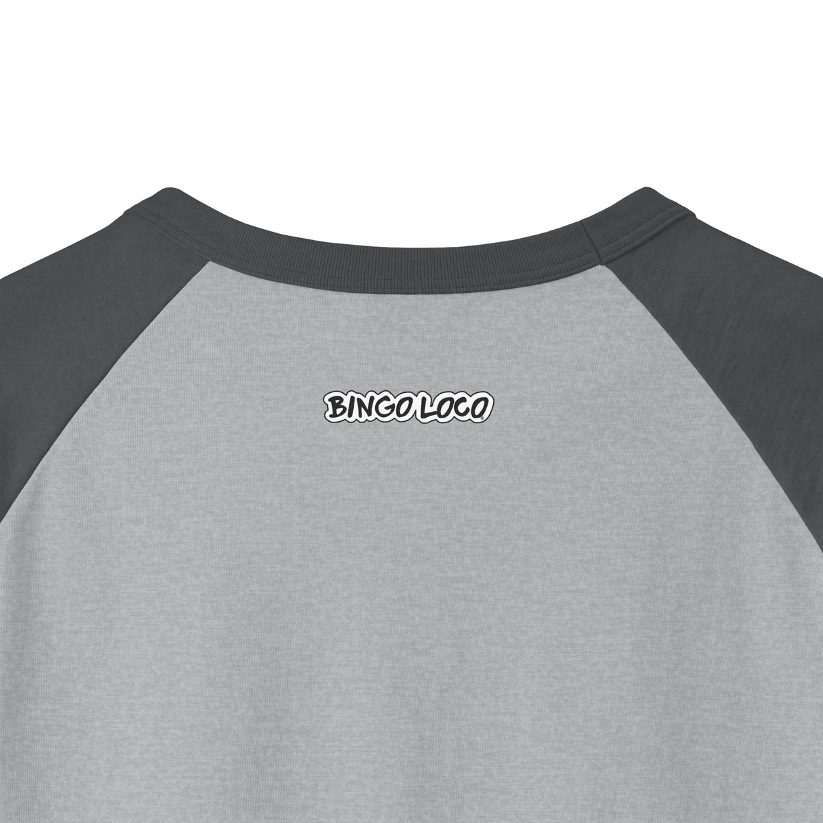 Bingo Loco Raglan Tee — Casual 3/4 Sleeve Baseball Shirt for Bingo Fans