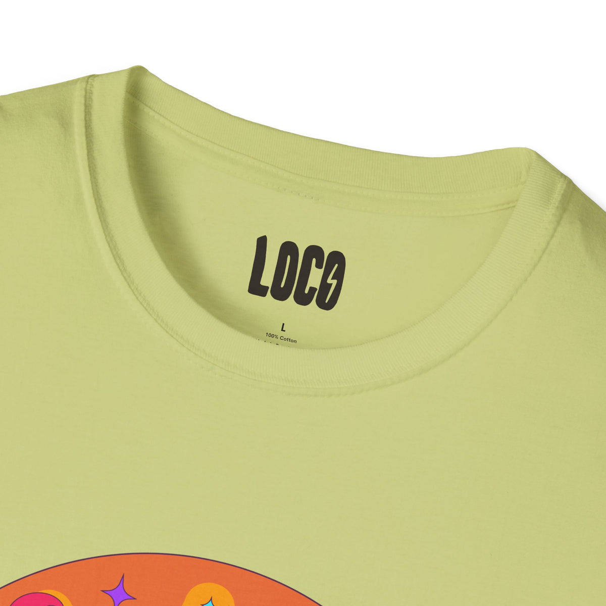 Good Vibes Colorful Peace Sign Graphic T-Shirt