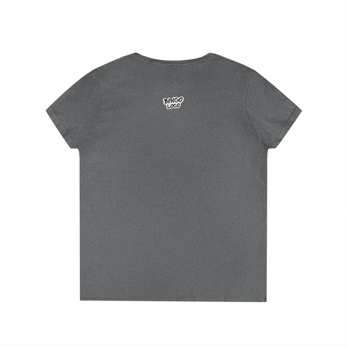 Bingo Loco V-Neck Tee — Retro Lightning Logo Women's T-Shirt