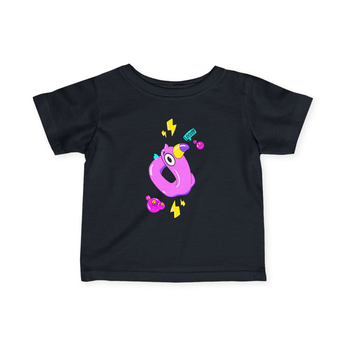 Infant Tee — Playful Pink Monster Graphic Baby Shirt
