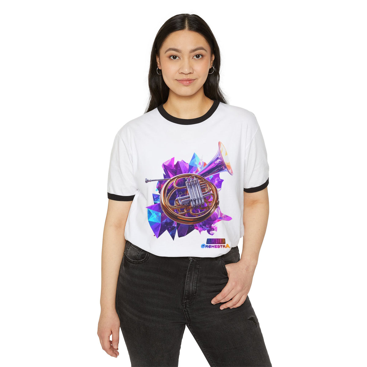 French Horn Ringer T-Shirt — Colorful Orchestra Music Tee