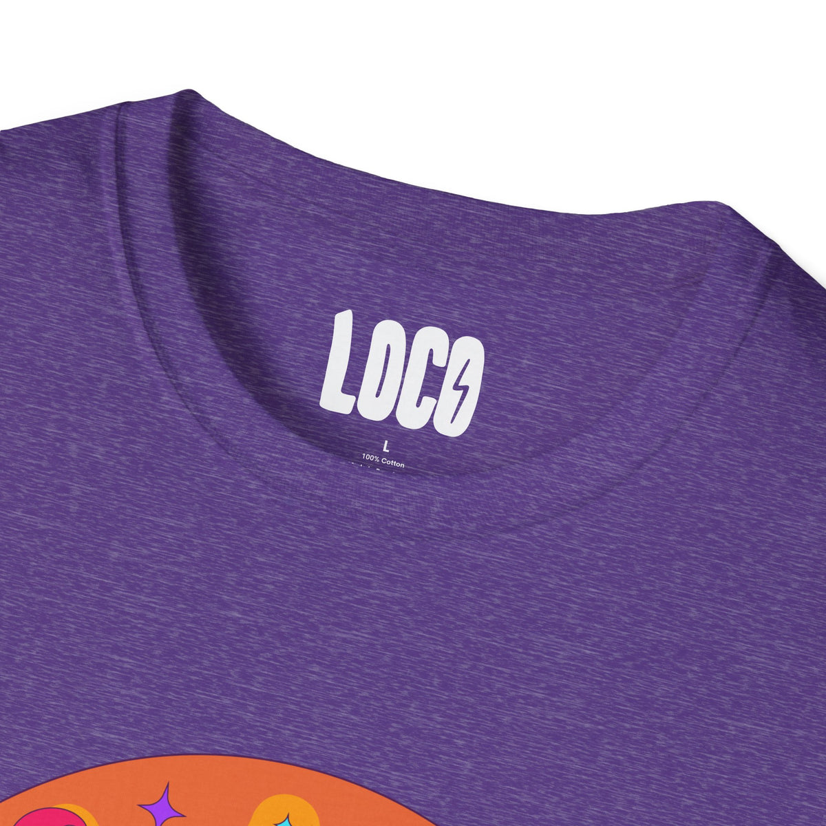 Good Vibes Colorful Peace Sign Graphic T-Shirt
