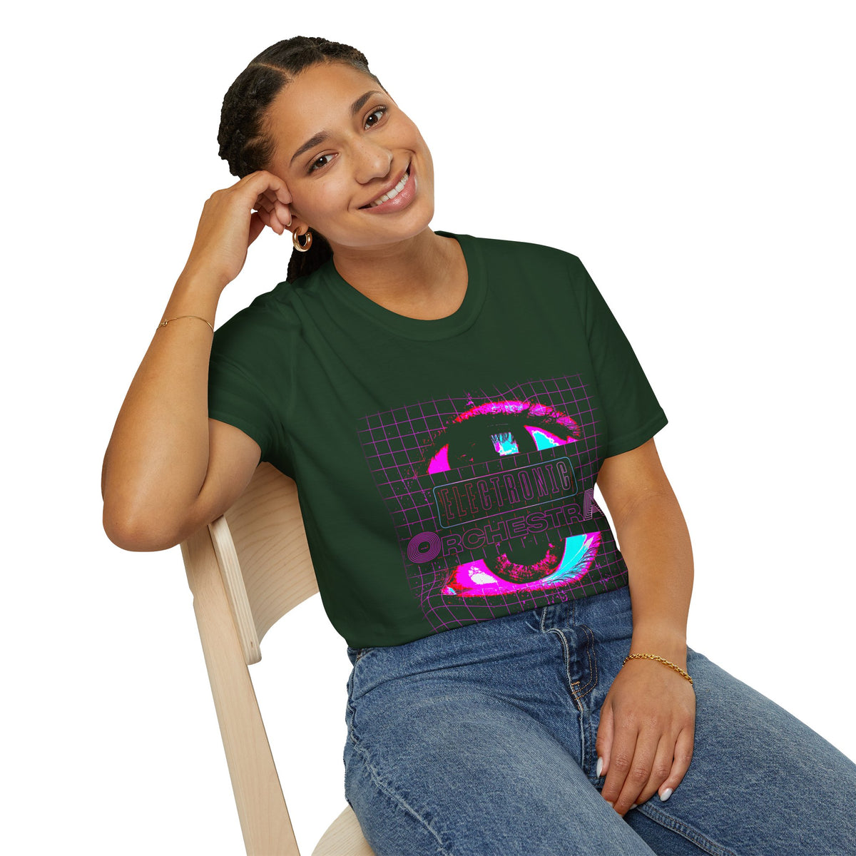 Retro Cyber Eye T-Shirt — 'Cultura Orchestra' Vaporwave Graphic Tee