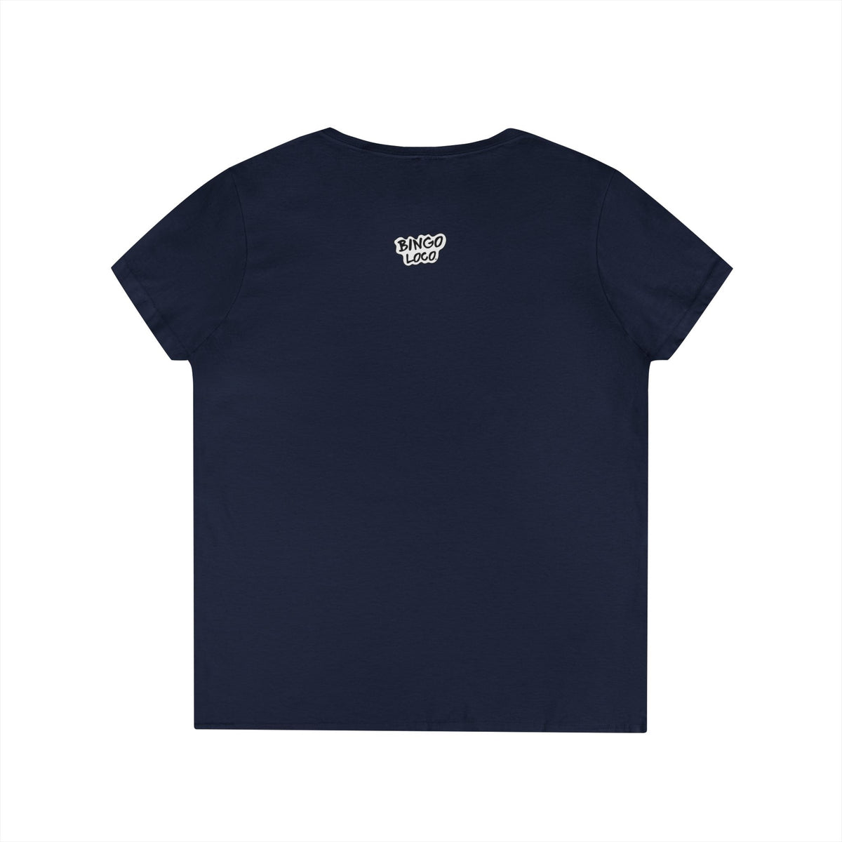 Bingo Loco V-Neck Tee — Retro Lightning Logo Women's T-Shirt