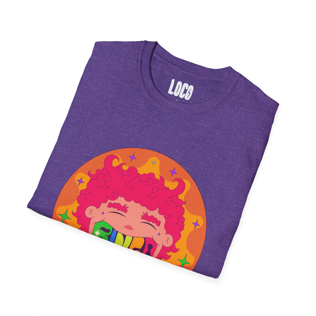 Good Vibes Colorful Peace Sign Graphic T-Shirt
