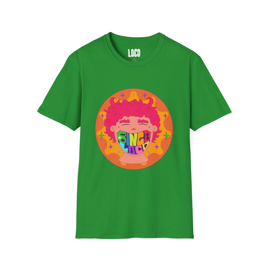 Good Vibes Colorful Peace Sign Graphic T-Shirt
