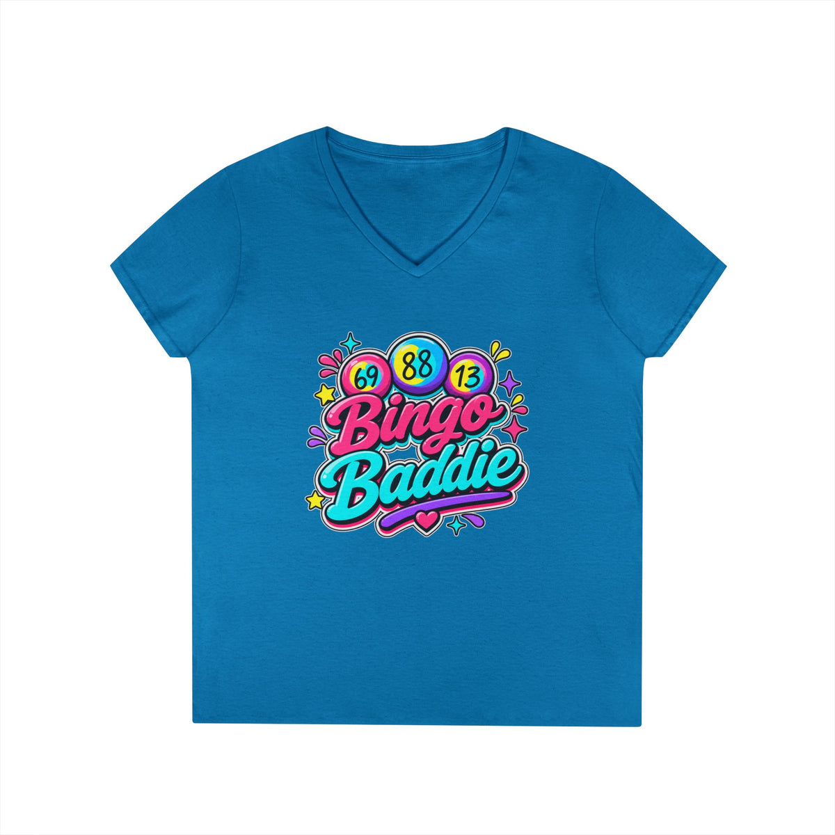 Bingo Baddie Ladies' V-Neck T-Shirt
