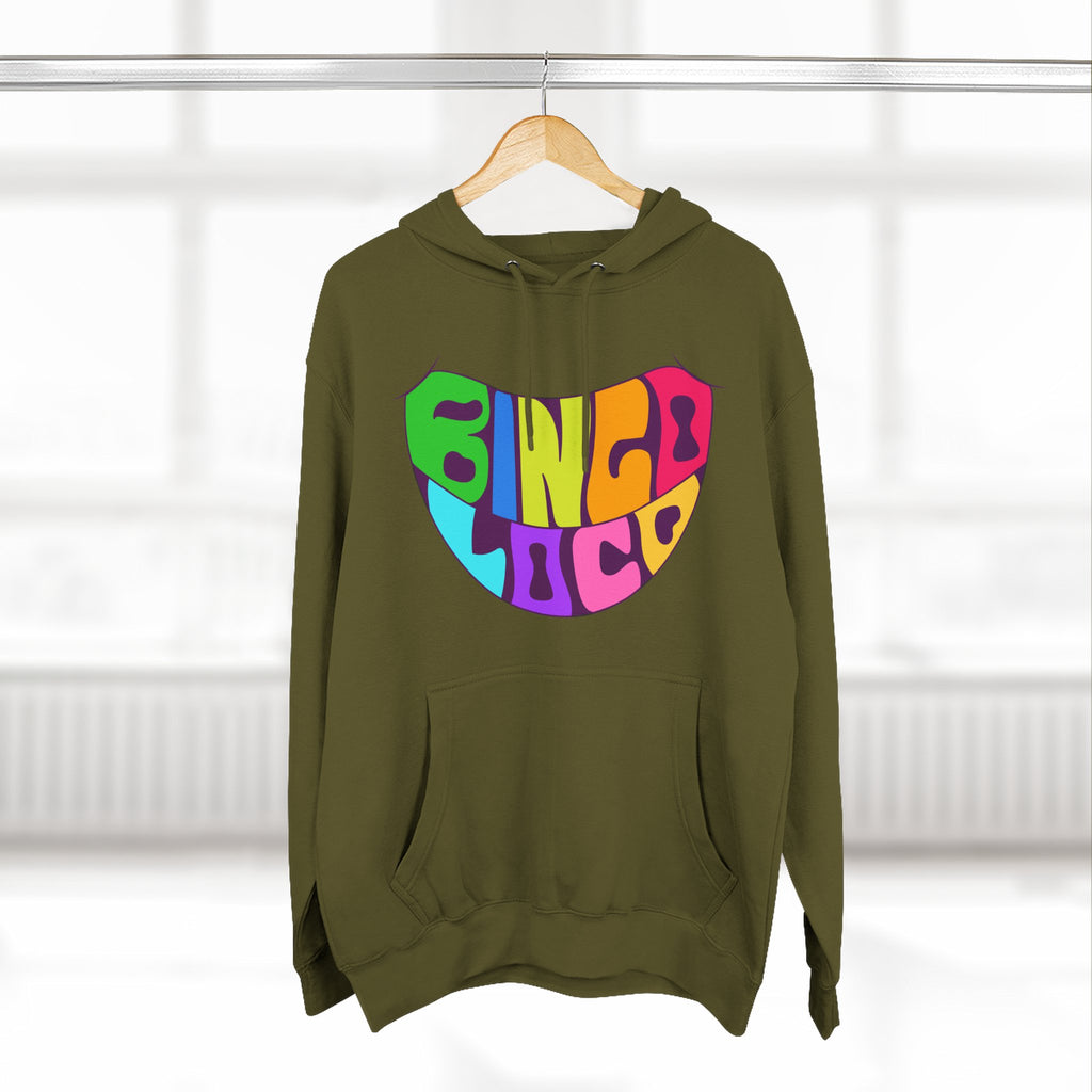 Colorful 70s Rainbow Circle Fleece Hoodie
